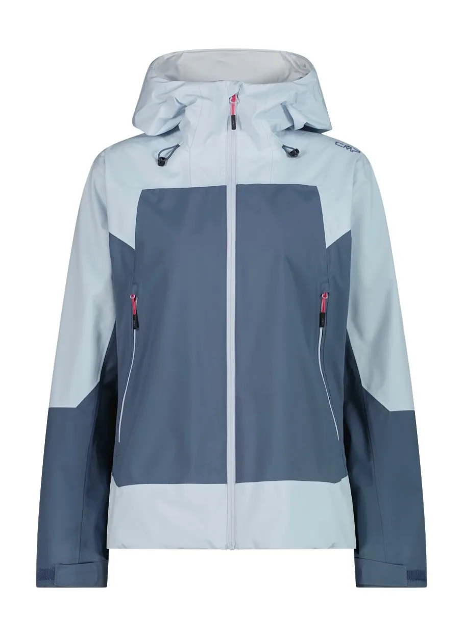 Giacca CMP con cappuccio nei toni azzurro e blu